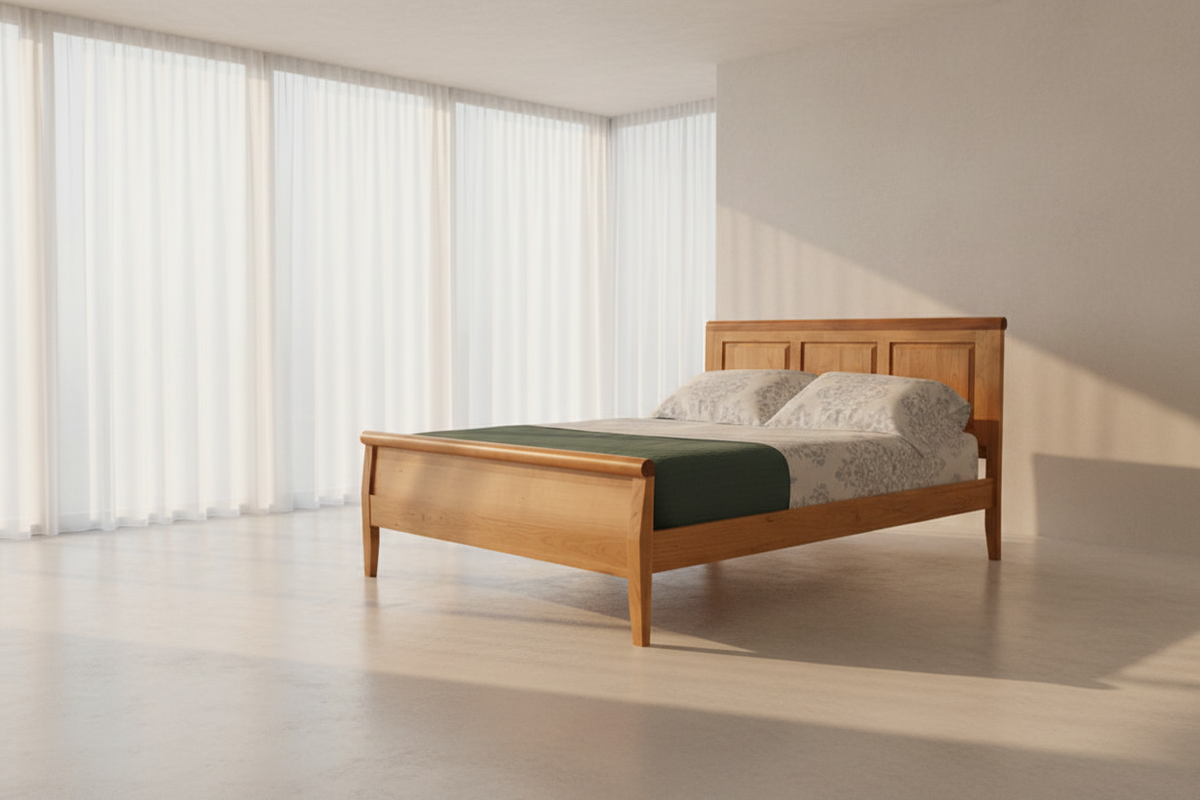 Carriage Raised Panel Bed