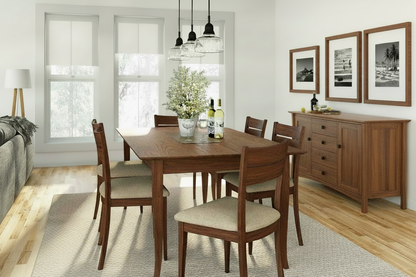 Flared Leg Solid Top Hardwood Tables