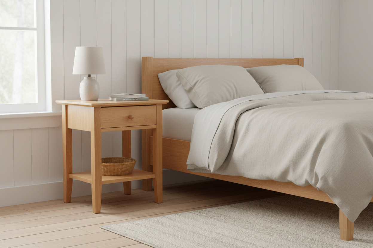 Shaker Night Stand open sides w/One Drawer