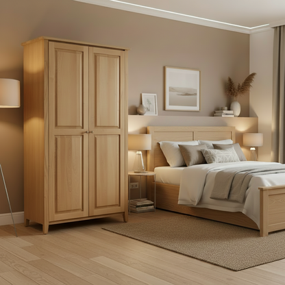 Shaker Post Cherry Armoire with Full length doors