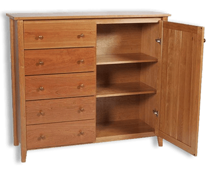 Shaker Post Cherry Gents Chest