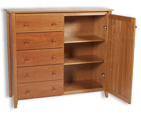 Shaker Post Cherry Wardrobe
