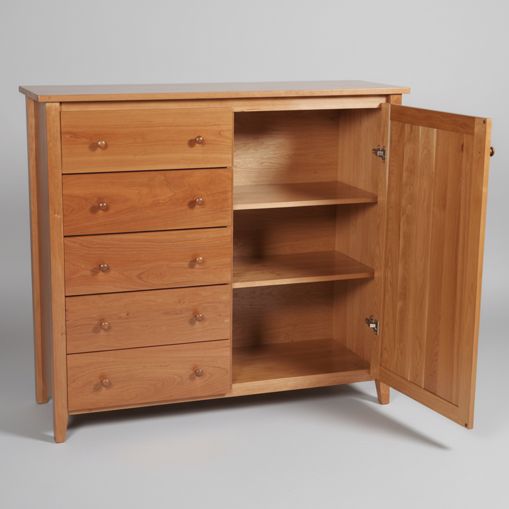 Shaker Post Cherry Gents Chest