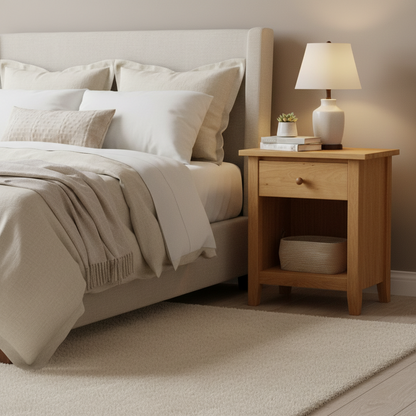 Shaker Post Small Night Stand w/One Drawer