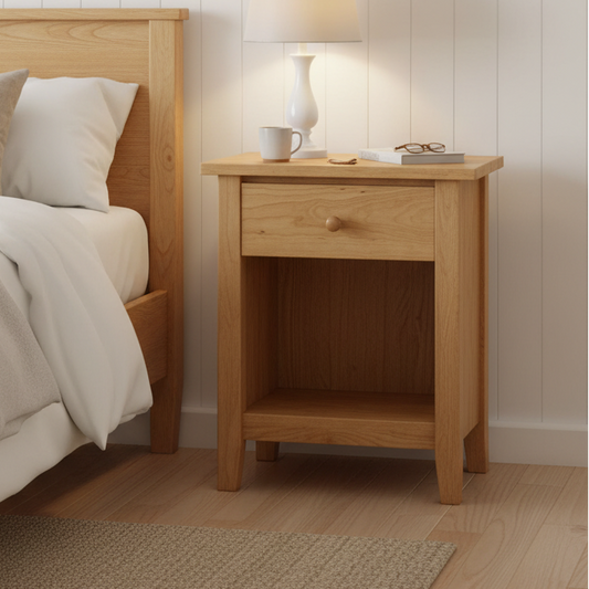Shaker Post Small Night Stand w/One Drawer
