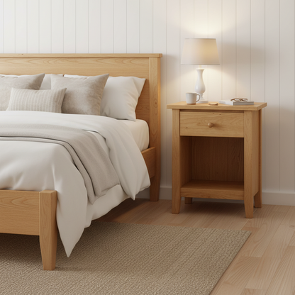Shaker Post Small Night Stand w/One Drawer